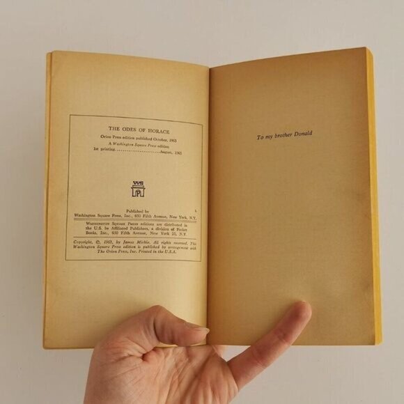 1962 Odes of Horace Paperback - Latin Lyric Poems English Transl. Vintage Book - Picture 5 of 7